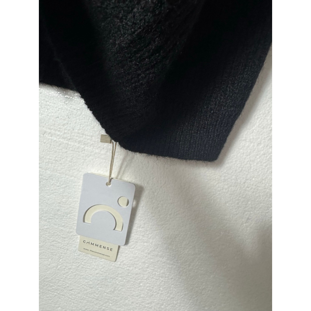 COMMENSE Black Long Cardigan Button Front Sweater Dress size XL - Picture 4 of 7